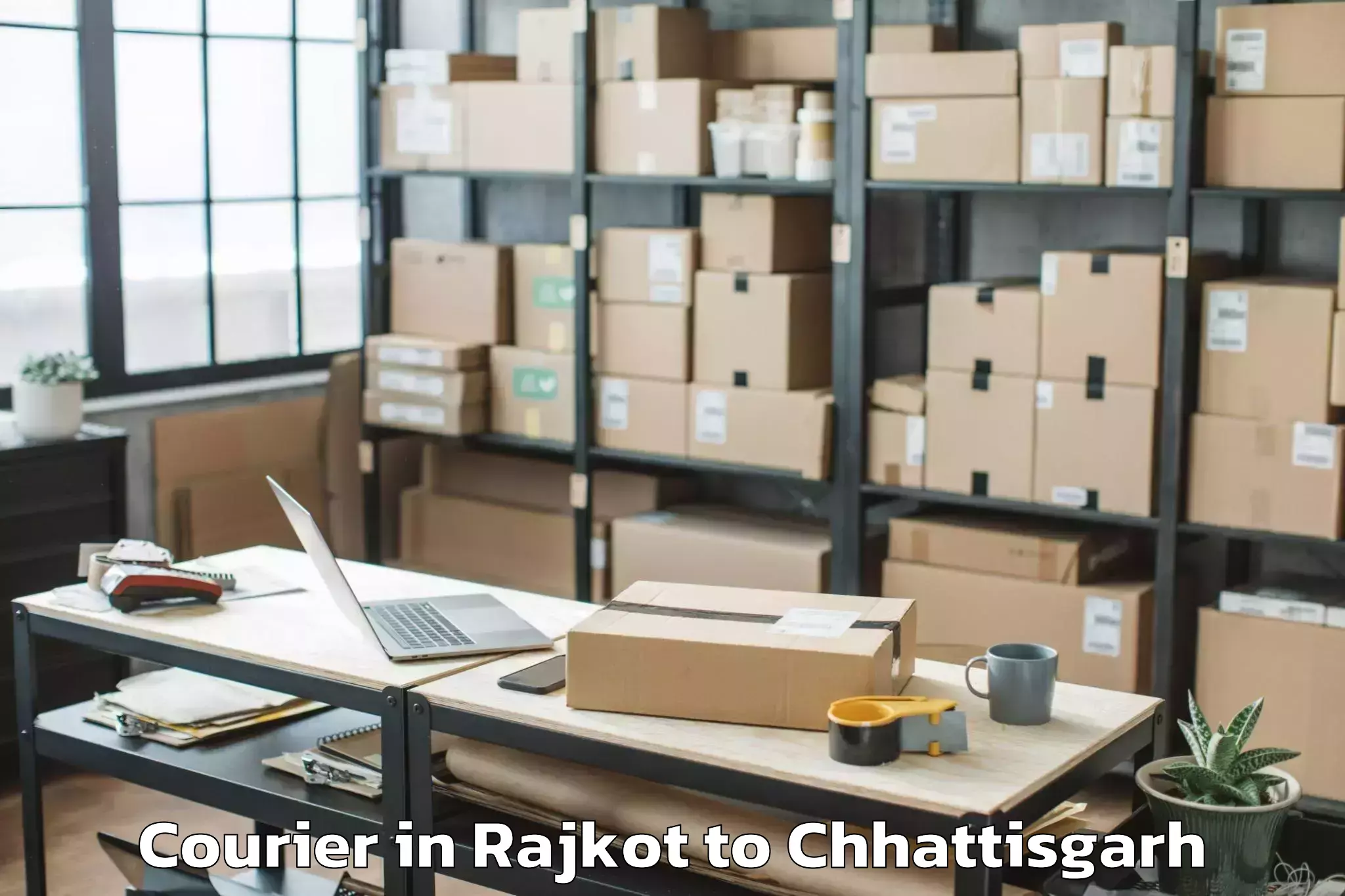 Rajkot to Khamhariya Courier Booking